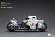 Warhammer 40k JoyToy Actionfigure - White Scars Raider-pattern Combat Bike figure for collectors, display and premium shelf presentation