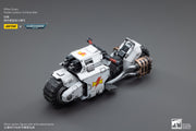 Warhammer 40k JoyToy Actionfigure - White Scars Raider-pattern Combat Bike figure for collectors, display and premium shelf presentation