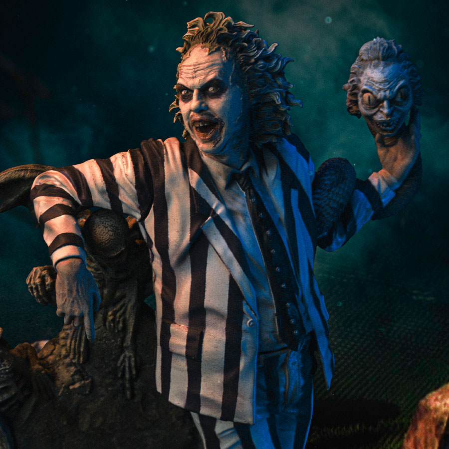 Beetlejuice - Beetlejuice Art Scale 1/10 statue from Iron Studios for collectors, display and premium shelf presentation