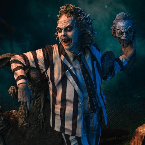 Beetlejuice - Beetlejuice Art Scale 1/10 statue from Iron Studios for collectors, display and premium shelf presentation