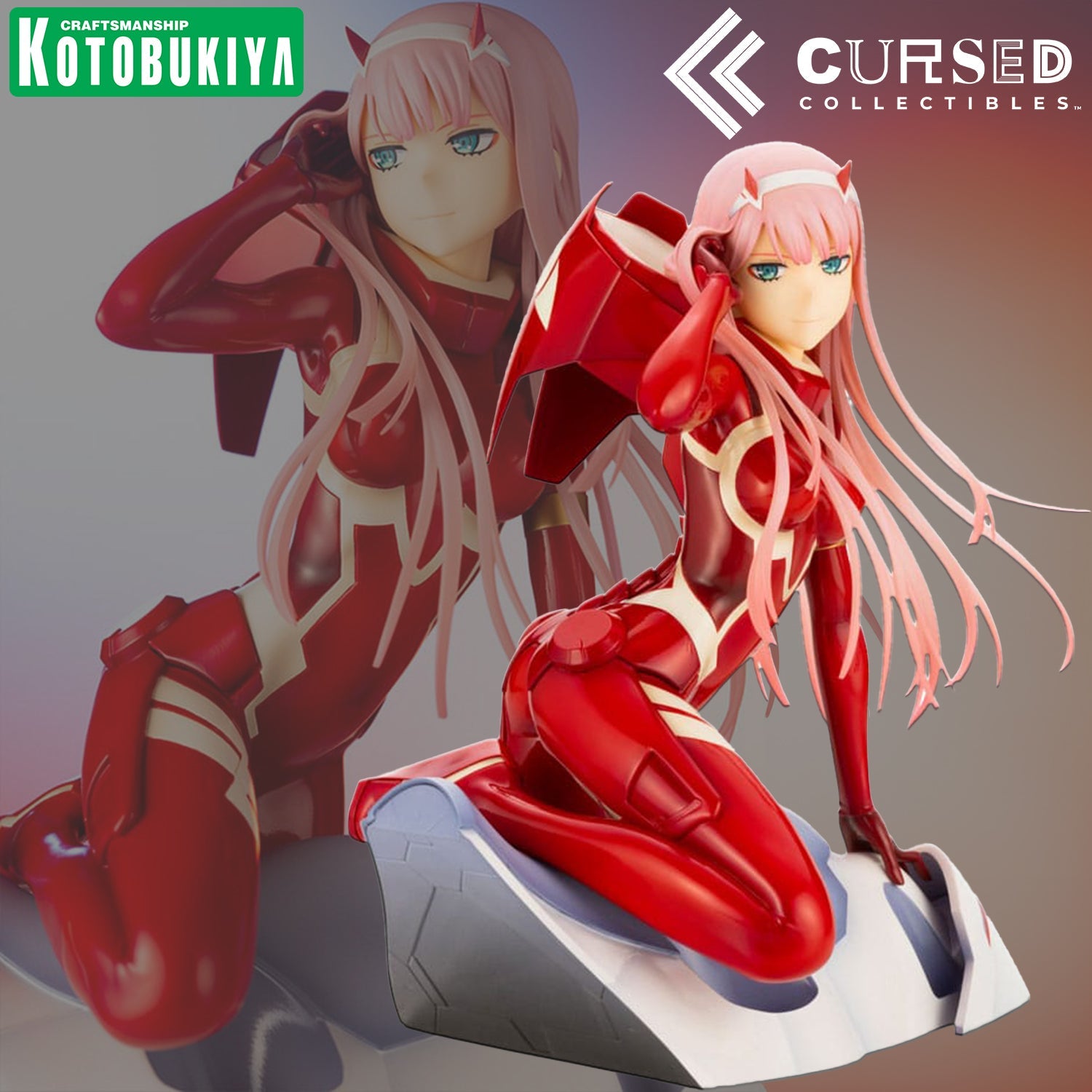 Darling in the Franxx 1:7 – Zero Two Figure statue from KOTOBUKIYA for collectors, display and premium shelf presentation