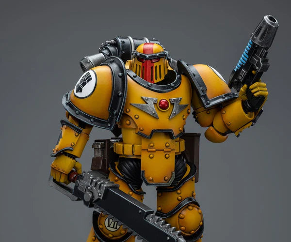 Warhammer 40k JoyToy Actionfigure - Imperial Fists Legion MKIII Despoiler Squad Sergeant with Plasma Pistol figure for collectors, display