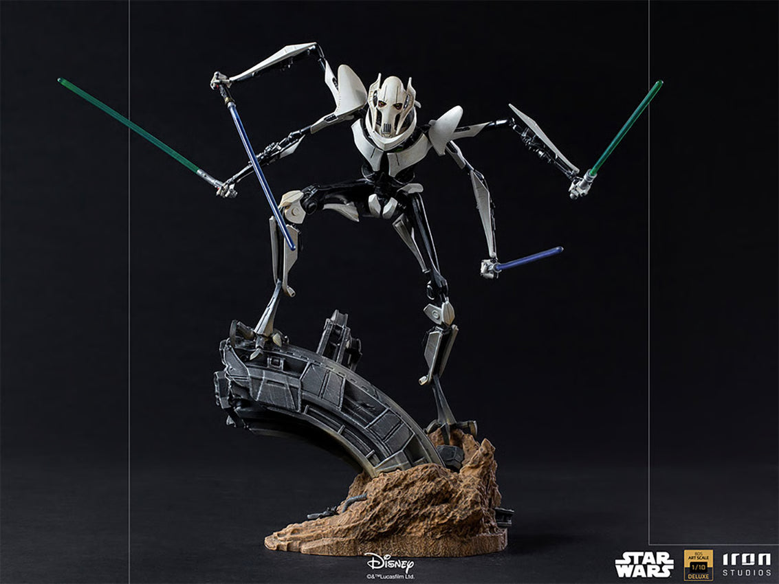 Star Wars - General Grievous Statue Deluxe Art Scale 1/10 statue from Iron Studios for collectors, display and premium shelf presentation