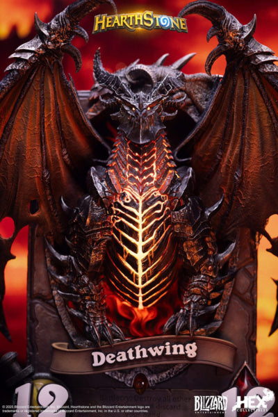 Blizzard Hearthstone - Deathwing Art Statue Frame statue from HEX Collectibles for collectors, display and premium shelf presentation