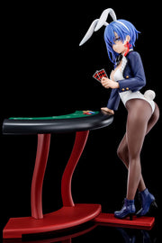 The Demon Sword Master of Excalibur Academy Statue 1/6 Sakuya Sieglinde wearing lapis lazuli blue bunny costume with Nip Slip Gimmick System Nippon Columbia