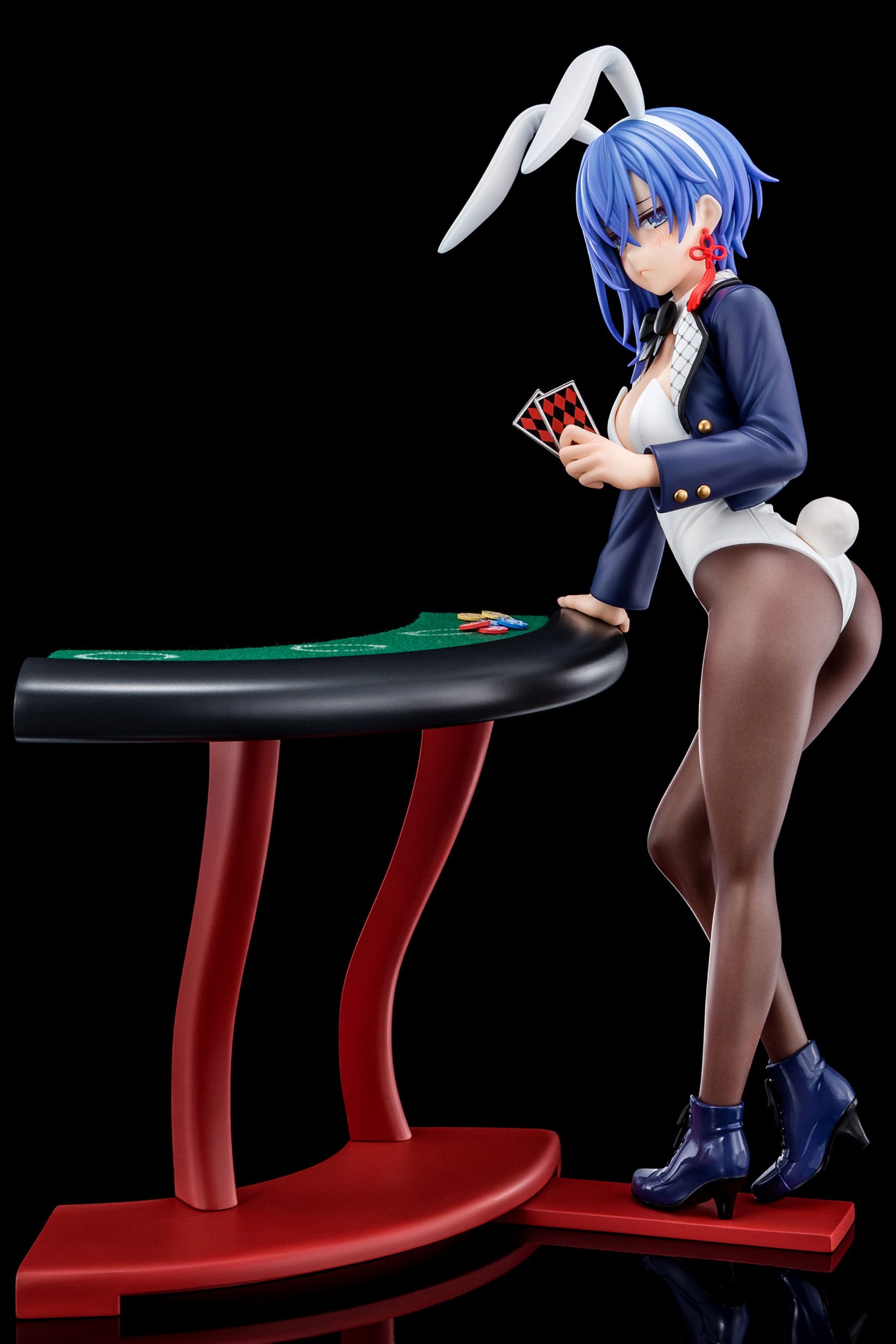The Demon Sword Master of Excalibur Academy Statue 1/6 Sakuya Sieglinde wearing lapis lazuli blue bunny costume with Nip Slip Gimmick System Nippon Columbia