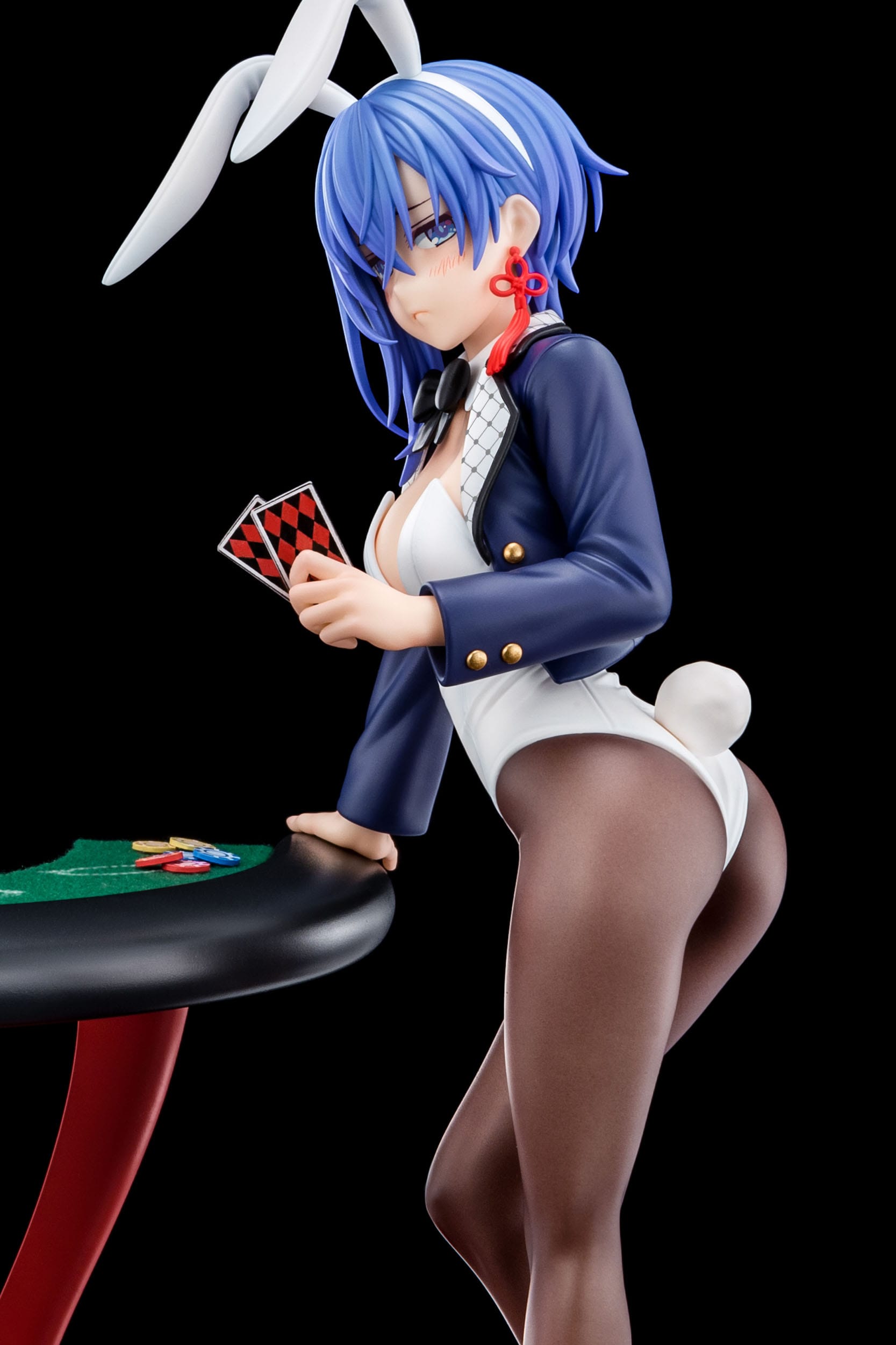 The Demon Sword Master of Excalibur Academy Statue 1/6 Sakuya Sieglinde wearing lapis lazuli blue bunny costume with Nip Slip Gimmick System Nippon Columbia
