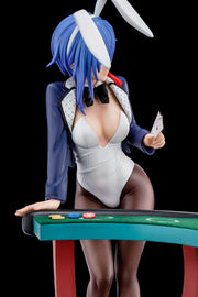 The Demon Sword Master of Excalibur Academy Statue 1/6 Sakuya Sieglinde wearing lapis lazuli blue bunny costume with Nip Slip Gimmick System Nippon Columbia