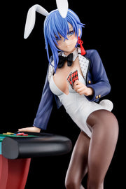 The Demon Sword Master of Excalibur Academy Statue 1/6 Sakuya Sieglinde wearing lapis lazuli blue bunny costume with Nip Slip Gimmick System Nippon Columbia