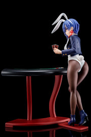 The Demon Sword Master of Excalibur Academy Statue 1/6 Sakuya Sieglinde wearing lapis lazuli blue bunny costume with Nip Slip Gimmick System Nippon Columbia