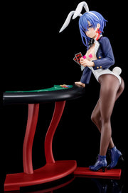 The Demon Sword Master of Excalibur Academy Statue 1/6 Sakuya Sieglinde wearing lapis lazuli blue bunny costume with Nip Slip Gimmick System Nippon Columbia