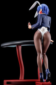 The Demon Sword Master of Excalibur Academy Statue 1/6 Sakuya Sieglinde wearing lapis lazuli blue bunny costume with Nip Slip Gimmick System Nippon Columbia