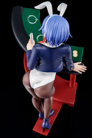 The Demon Sword Master of Excalibur Academy Statue 1/6 Sakuya Sieglinde wearing lapis lazuli blue bunny costume with Nip Slip Gimmick System Nippon Columbia
