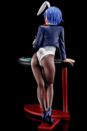 The Demon Sword Master of Excalibur Academy Statue 1/6 Sakuya Sieglinde wearing lapis lazuli blue bunny costume with Nip Slip Gimmick System Nippon Columbia