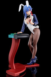 The Demon Sword Master of Excalibur Academy Statue 1/6 Sakuya Sieglinde wearing lapis lazuli blue bunny costume with Nip Slip Gimmick System Nippon Columbia
