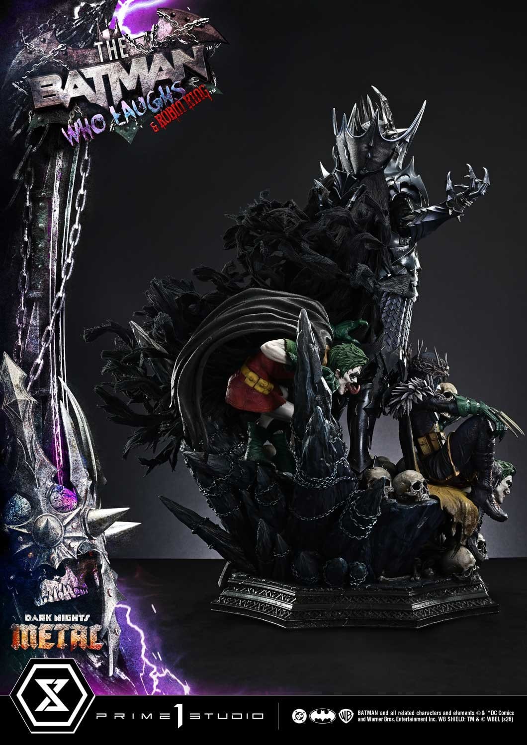 Dark Nights: Death Metal The Batman Who Laughs & Robin King DC Comics (Prime 1 Museum Masterline Statue 1/3)