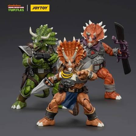 TMNT JoyToy Actionfigure - Captain Zorax & Adjutant Zork & Triceraton Infantryman (3 pack)