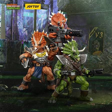 TMNT JoyToy Actionfigure - Captain Zorax & Adjutant Zork & Triceraton Infantryman (3 pack)