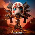 Borderlands : Psycho Bandit Art Mask 1:1 scale statue for collectors, display and premium shelf presentation