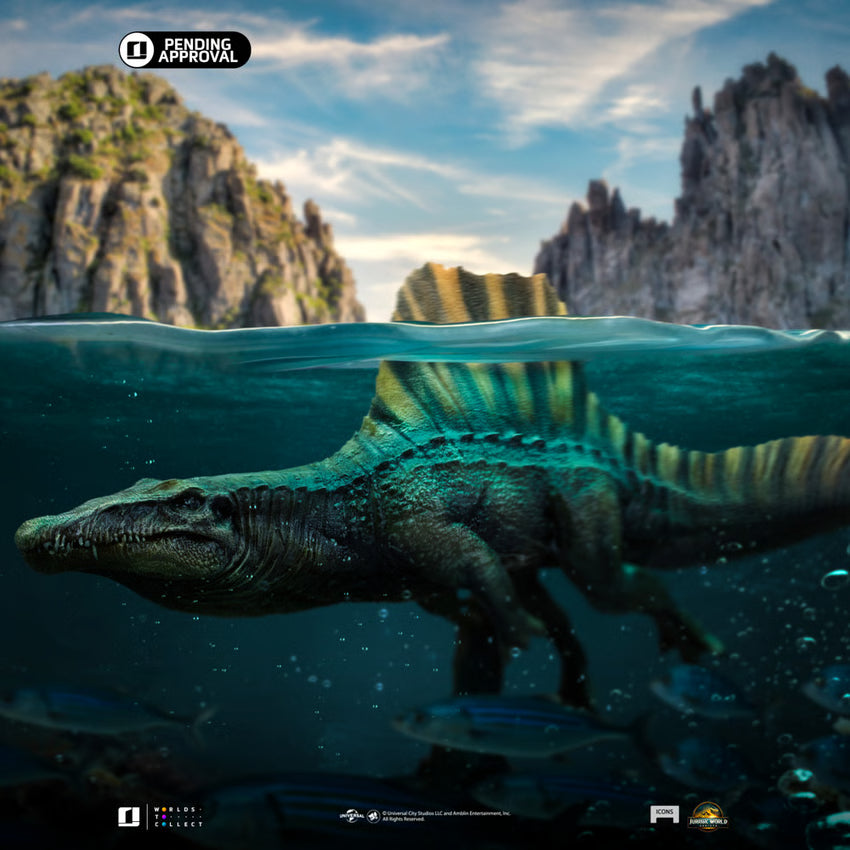 Jurassic World - Rebirth - Spinosaurus Icons Statue statue from Iron Studios for collectors, display and premium shelf presentation