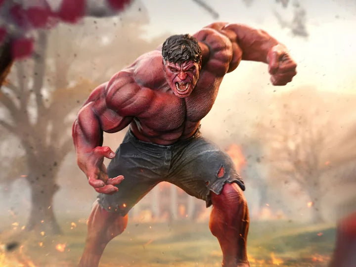 Captain America: Brave New World - Red Hulk Art Scale 1/10 statue from Iron Studios for collectors, display and premium shelf presentation