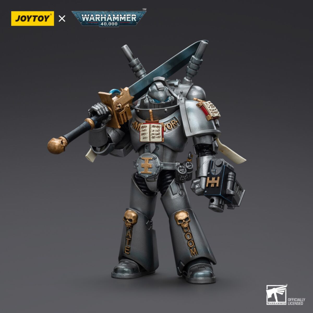 Warhammer 40k JoyToy Actionfigure - Grey Knights Interceptor Squad Interceptor with Storm Bolter and Nemesis Force Sword figure for