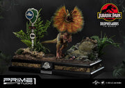Jurassic Park - Dilophosaurus EX 1:6 - IN STOCK statue from Prime 1 Studio for collectors, display and premium shelf presentation