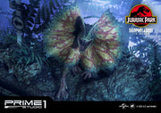 Jurassic Park - Dilophosaurus EX 1:6 - IN STOCK statue from Prime 1 Studio for collectors, display and premium shelf presentation
