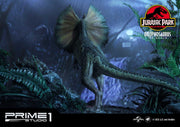 Jurassic Park - Dilophosaurus EX 1:6 - IN STOCK statue from Prime 1 Studio for collectors, display and premium shelf presentation