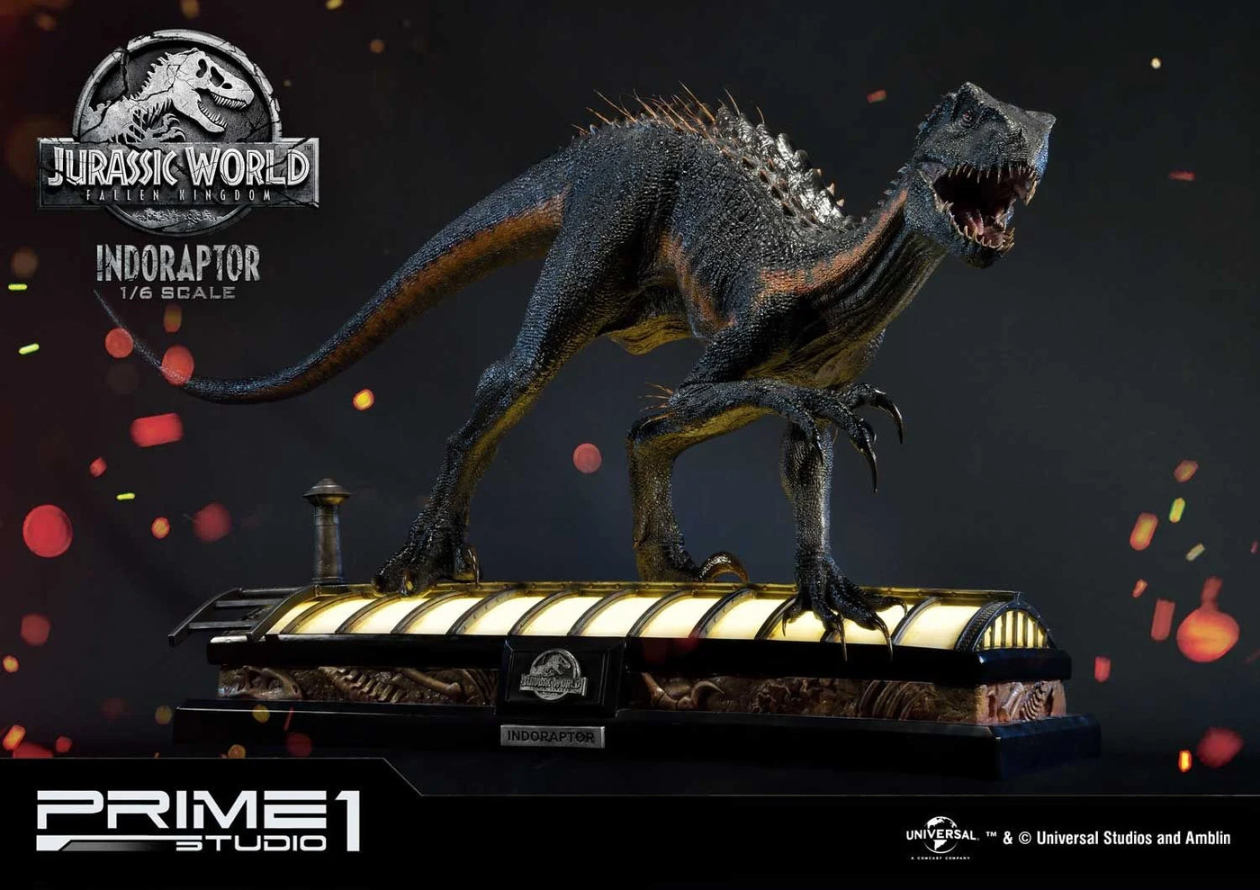 Jurassic Park - Indoraptor EX 1:6 statue from Prime 1 Studio for collectors, display and premium shelf presentation
