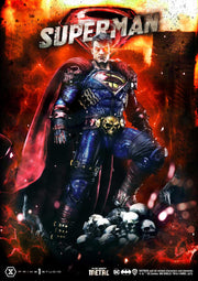 Superman Dark Metal DX - IN STOCK statue from Prime 1 Studio for collectors, display and premium shelf presentation