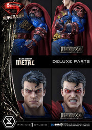 Superman Dark Metal DX - IN STOCK statue from Prime 1 Studio for collectors, display and premium shelf presentation