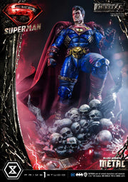 Superman Dark Metal DX - IN STOCK statue from Prime 1 Studio for collectors, display and premium shelf presentation