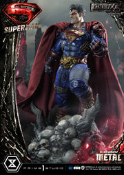 Superman Dark Metal DX - IN STOCK statue from Prime 1 Studio for collectors, display and premium shelf presentation