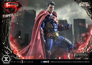 Superman Dark Metal DX - IN STOCK statue from Prime 1 Studio for collectors, display and premium shelf presentation