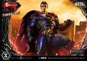Superman Dark Metal DX - IN STOCK statue from Prime 1 Studio for collectors, display and premium shelf presentation