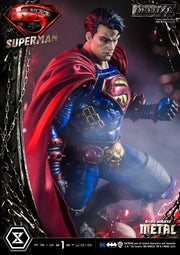 Superman Dark Metal DX - IN STOCK statue from Prime 1 Studio for collectors, display and premium shelf presentation
