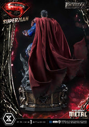 Superman Dark Metal DX - IN STOCK statue from Prime 1 Studio for collectors, display and premium shelf presentation