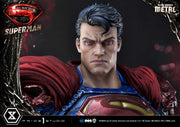 Superman Dark Metal DX - IN STOCK statue from Prime 1 Studio for collectors, display and premium shelf presentation