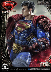 Superman Dark Metal DX - IN STOCK statue from Prime 1 Studio for collectors, display and premium shelf presentation