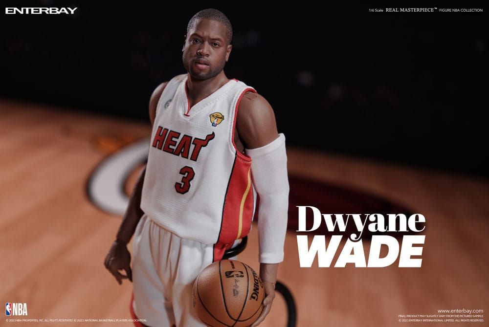 NBA Collection Real Masterpiece Actionfigur - Dwyane Wade statue from Enterbay for collectors, display and premium shelf presentation