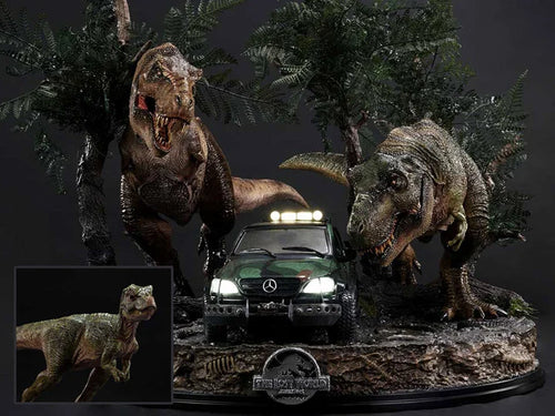 Jurassic World: The Lost World - T-Rex Cliff Attack 1:15 Statue statue from Prime1 Studio for collectors, display and premium shelf