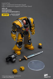 Warhammer: The Horus Heresy Imperial Fists Legion Cataphractii Terminator Squad Legion Cataphractii Sergeant with Power Sword 1/18 Scale Action Figure