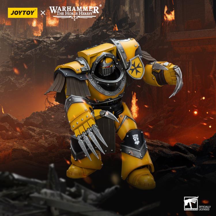 Warhammer: The Horus Heresy Imperial Fists Legion Cataphractii Terminator Squad Legion Cataphractii with Lightning Claws 1/18 Scale Action Figure