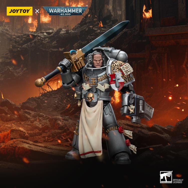 Warhammer 40k JoyToy Actionfigure - Grey Knights Strike Squad Justicar figure for collectors, display and premium shelf presentation