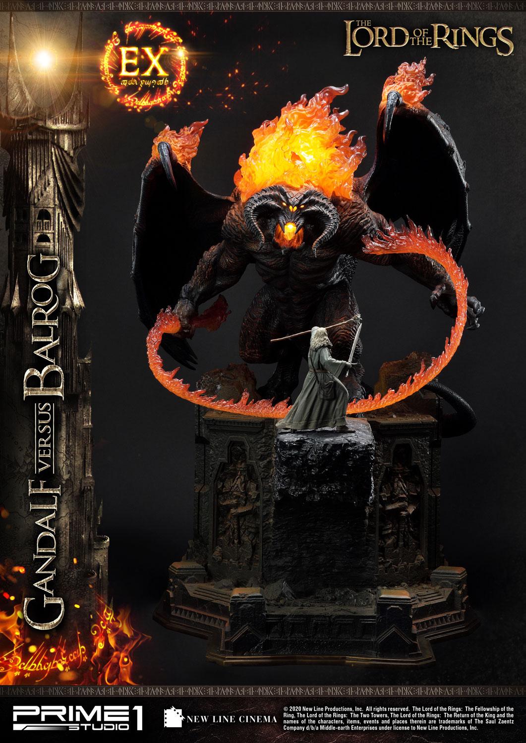 Lord of the Rings - Balrog vs Gandalf DX - IN STOCK collectible from Prime 1 Studio for collectors, display and premium shelf presentation