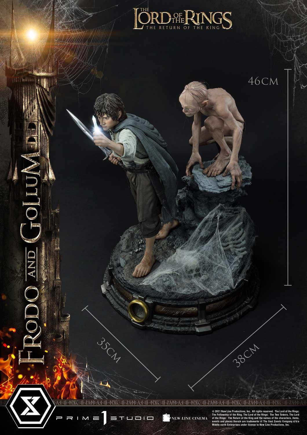 Lord of the Rings - Frodo & Gollum - IN STOCK collectible from Prime 1 Studio for collectors, display and premium shelf presentation