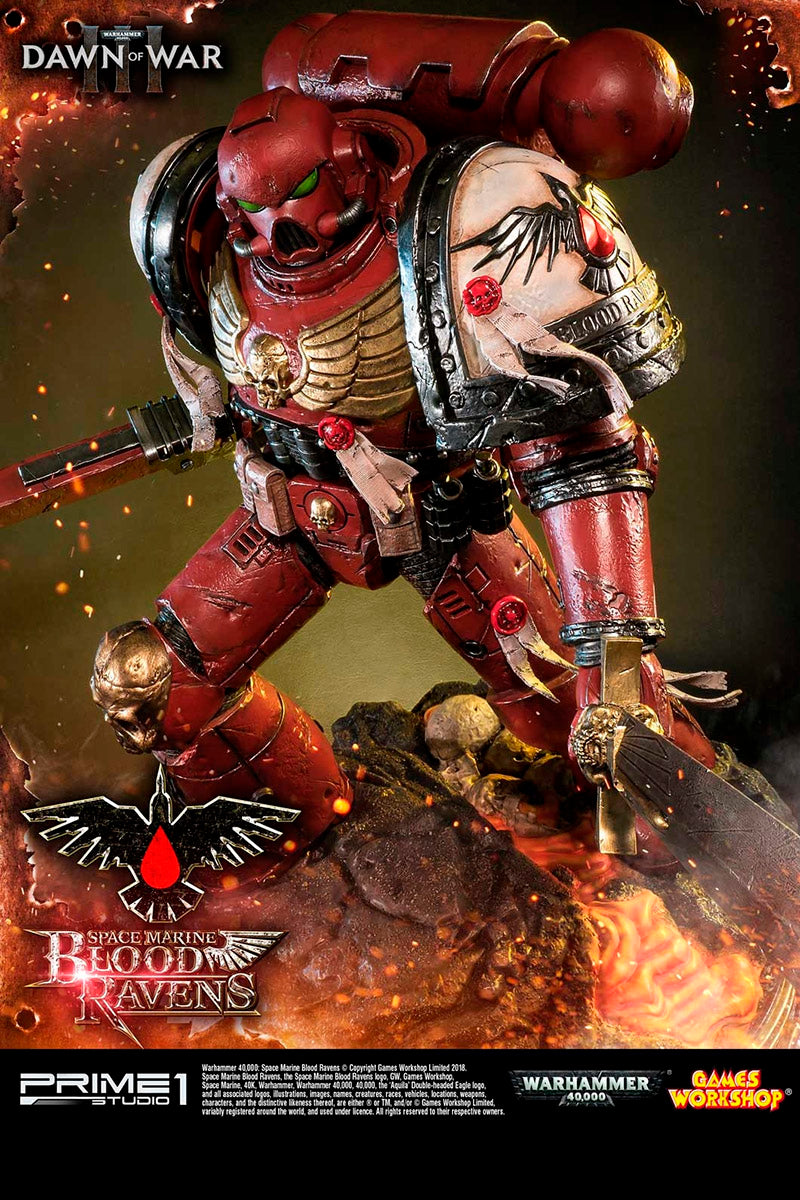 Space Marines Blood Ravens Deluxe Version 1:4 - Warhammer 40,000 statue from Prime 1 Studio for collectors, display and premium shelf