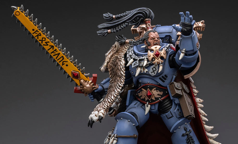 Warhammer 40k JoyToy Actionfigure - Space Wolves Ragnar Blackmane figure for collectors, display and premium shelf presentation