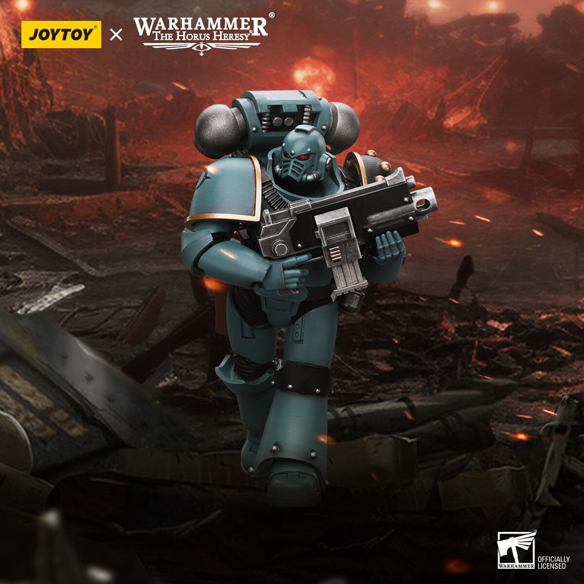 Warhammer 40k JoyToy Actionfigure - Sons of Horus MKIV Tactical Squad Legionary with Bolter figure for collectors, display and premium